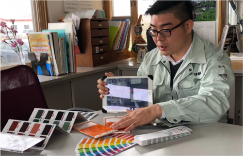 塗装のカラーは1件1件オーダーメイド！